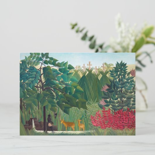 Henri Rousseau - Der Wasserfall Einladung (Stehend Vorderseite)