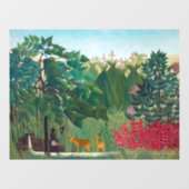 Henri Rousseau - Der Wasserfall Fensteraufkleber (Blatt)
