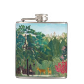 Henri Rousseau - Der Wasserfall Flachmann (Vorderseite)