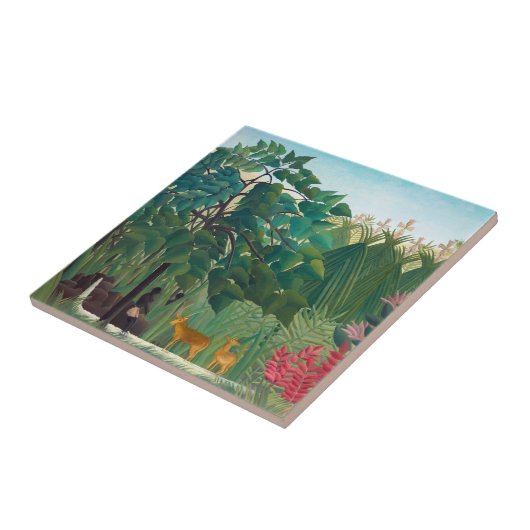 Henri Rousseau - Der Wasserfall Fliese (Seite)