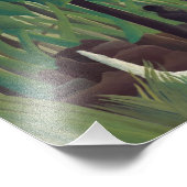 Henri Rousseau - Der Wasserfall Fotodruck (Ecke)