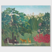 Henri Rousseau - Der Wasserfall Geschenkpapier (Flach)