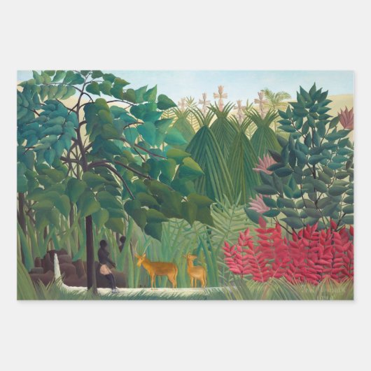 Henri Rousseau - Der Wasserfall Geschenkpapier Set (Vorderseite 3)