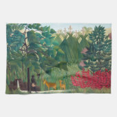 Henri Rousseau - Der Wasserfall Geschirrtuch (Horizontal)