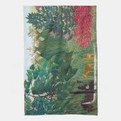 Henri Rousseau - Der Wasserfall Geschirrtuch (Vertikal)