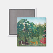 Henri Rousseau - Der Wasserfall Magnet (Vorderseite/Rückseite)