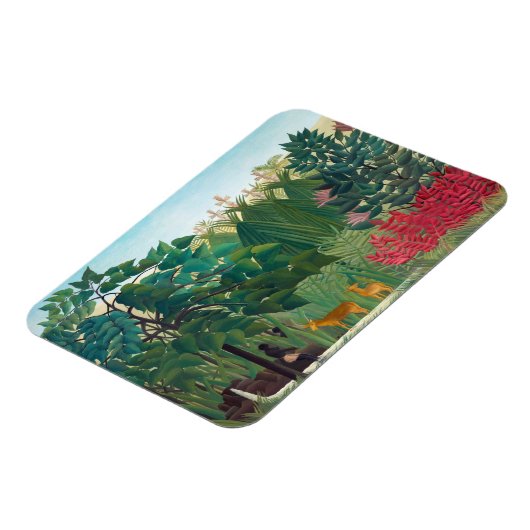 Henri Rousseau - Der Wasserfall Magnet (Linke Seite)