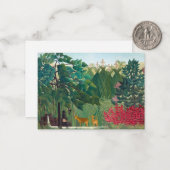 Henri Rousseau - Der Wasserfall Mitteilungskarte (Vorderseite/Rückseite Beispiel)