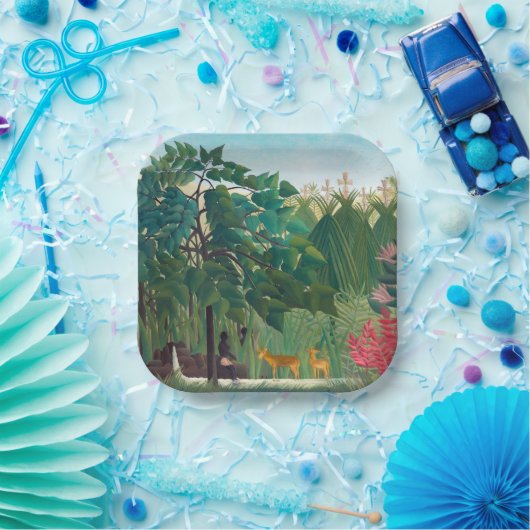 Henri Rousseau - Der Wasserfall Pappteller (Party)