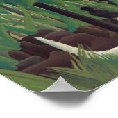 Henri Rousseau - Der Wasserfall Poster (Ecke)