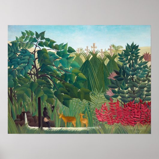 Henri Rousseau - Der Wasserfall Poster (Vorne)