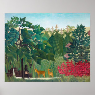 Henri Rousseau - Der Wasserfall Poster