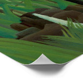 Henri Rousseau - Der Wasserfall Poster (Ecke)