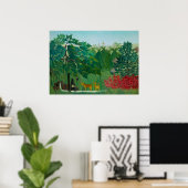 Henri Rousseau - Der Wasserfall Poster (Heimbüro)