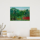 Henri Rousseau - Der Wasserfall Poster (Küche)