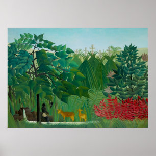 Henri Rousseau - Der Wasserfall Poster