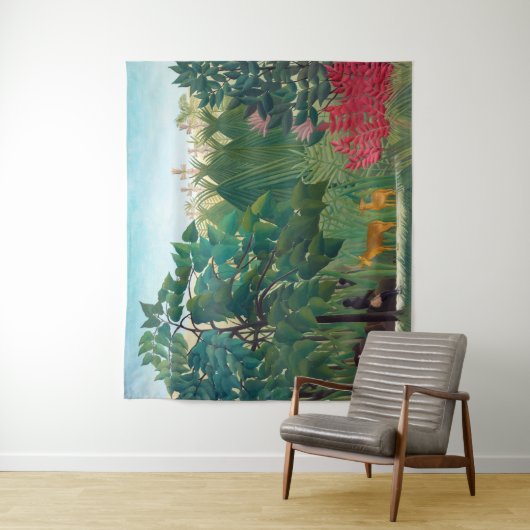 Henri Rousseau - Der Wasserfall Wandteppich (Beispiel)