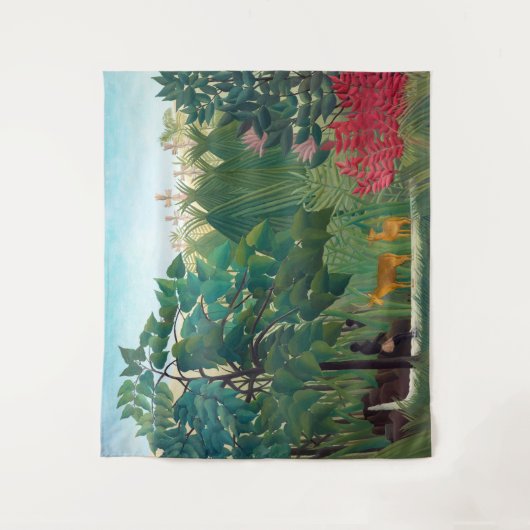 Henri Rousseau - Der Wasserfall Wandteppich (Vorderseite)