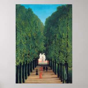 Henri Rousseau - Die Allee im Saint-Cloud Park Poster