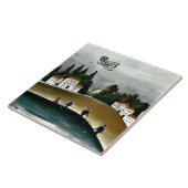 Henri Rousseau - Die Fischer und das Biplane Fliese (Seite)