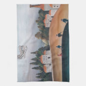 Henri Rousseau - Die Fischer und das Biplane Geschirrtuch (Vertikal)