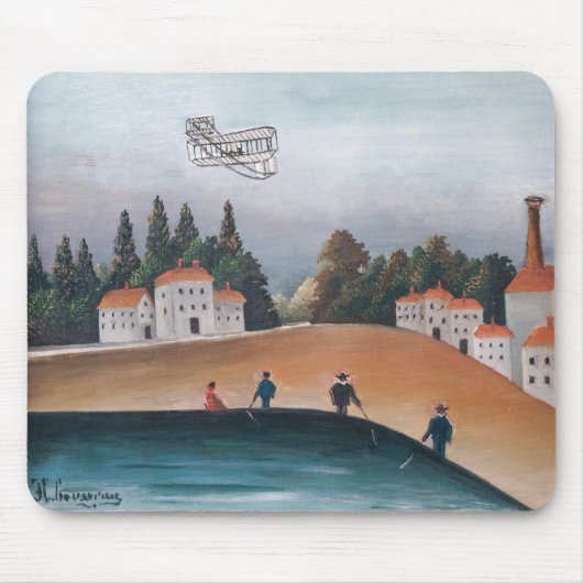 Henri Rousseau - Die Fischer und das Biplane Mousepad (Vorne)