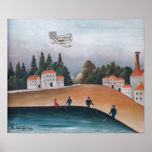 Henri Rousseau - Die Fischer und das Biplane Poster