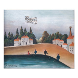 Henri Rousseau - Die Fischer und das Flugzeug Fotodruck