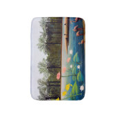 Henri Rousseau - Die Flamingos Badematte (Vorderseite Vertikal)