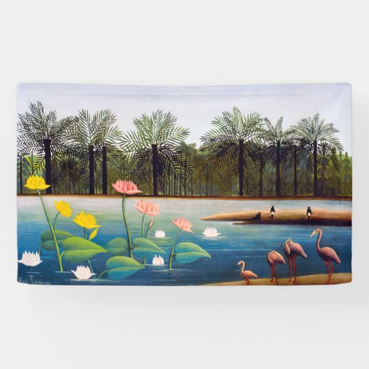 Henri Rousseau - Die Flamingos Banner (Horizontal)
