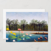 Henri Rousseau - Die Flamingos Einladung (Vorne/Hinten)