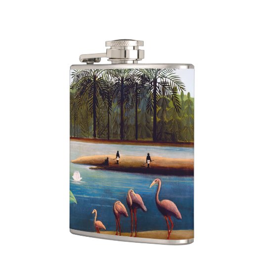 Henri Rousseau - Die Flamingos Flachmann (Links)