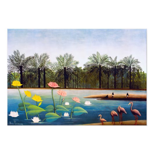 Henri Rousseau - Die Flamingos Fotodruck (Vorne)