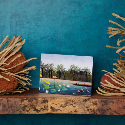 Henri Rousseau - Die Flamingos Fotoplatte (Seite)