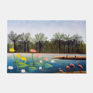 Henri Rousseau - Die Flamingos Fußmatte