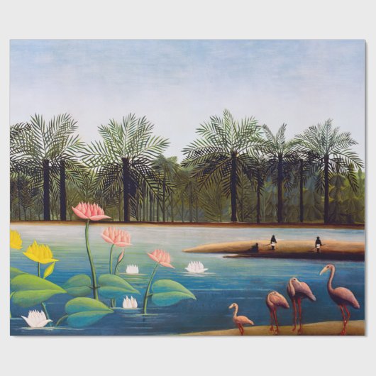 Henri Rousseau - Die Flamingos Geschenkpapier (Flach)