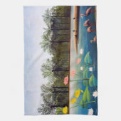 Henri Rousseau - Die Flamingos Geschirrtuch (Vertikal)