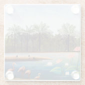 Henri Rousseau - Die Flamingos Glasuntersetzer (Rückseite)