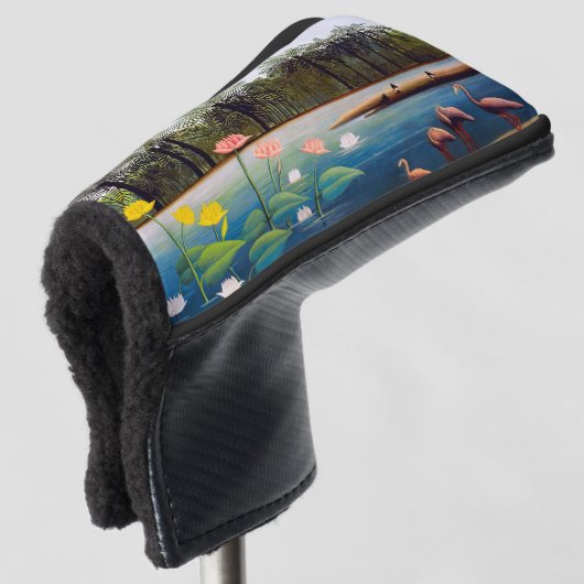 Henri Rousseau - Die Flamingos Golf Headcover (3/4 Vorderseite)