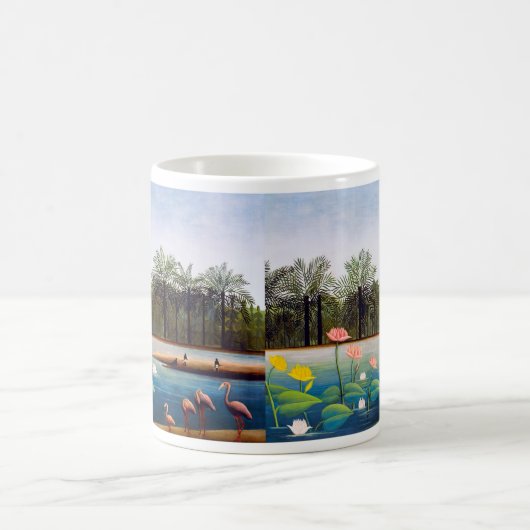 Henri Rousseau - Die Flamingos Kaffeetasse (Mittel)