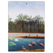 Henri Rousseau - Die Flamingos Klemmbrett (Rückseite)