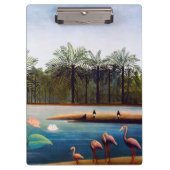 Henri Rousseau - Die Flamingos Klemmbrett (Vorderseite)
