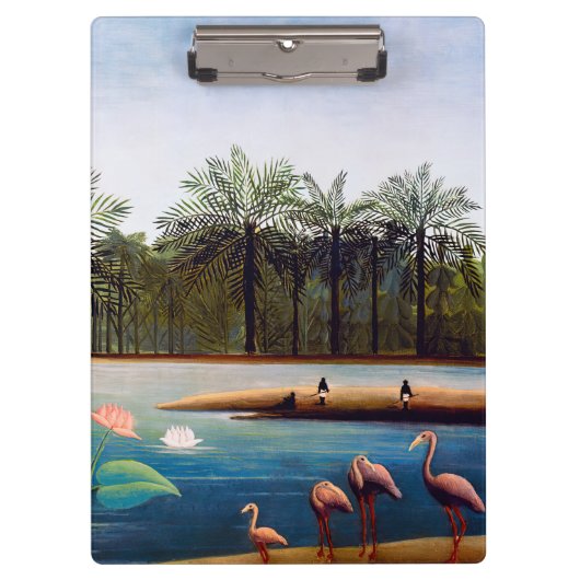 Henri Rousseau - Die Flamingos Klemmbrett (Vorderseite)