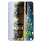 Henri Rousseau - Die Flamingos Magnet (Vertikal)