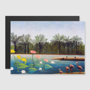 Henri Rousseau - Die Flamingos Magnetkarte