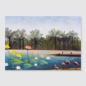 Henri Rousseau - Die Flamingos-Magnetkarte Magnetkarte (Vorderseite)