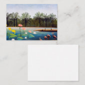 Henri Rousseau - Die Flamingos Mitteilungskarte (Vorne/Hinten)