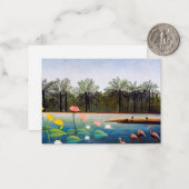 Henri Rousseau - Die Flamingos Mitteilungskarte (Vorderseite/Rückseite Beispiel)