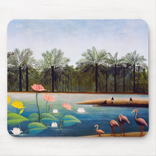 Henri Rousseau - Die Flamingos Mousepad (Vorne)