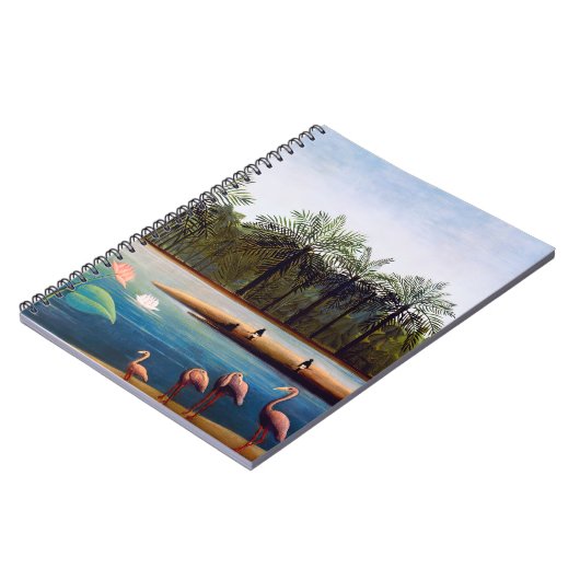 Henri Rousseau - Die Flamingos Notizblock (Linke Seite)